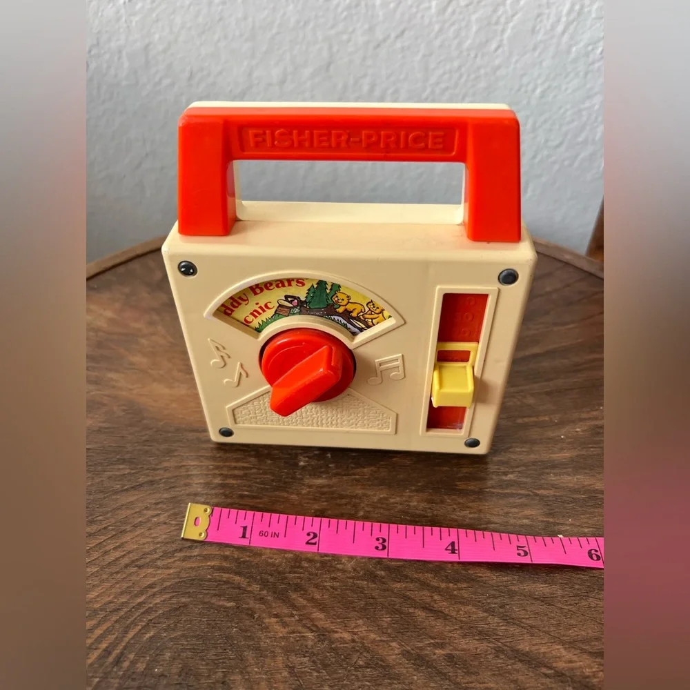 Vintage Fisher-Price Teddy Bear's Picnic Music Box